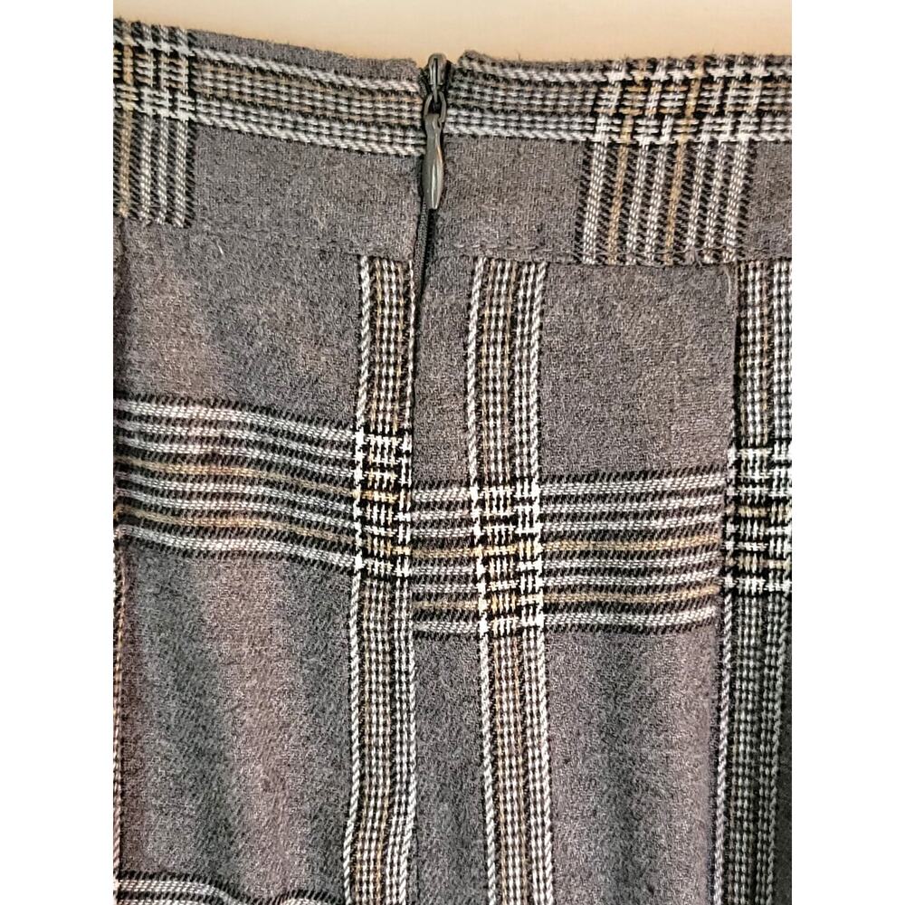 Angel Kiss Gray Pleated Plaid Y2K Schoolgirl Mini Skirt in Womens Size: Large - Picture 7 of 11
